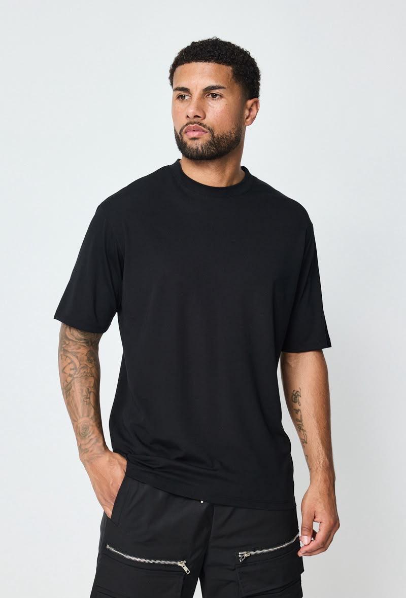Glans T-Shirt – Zwart