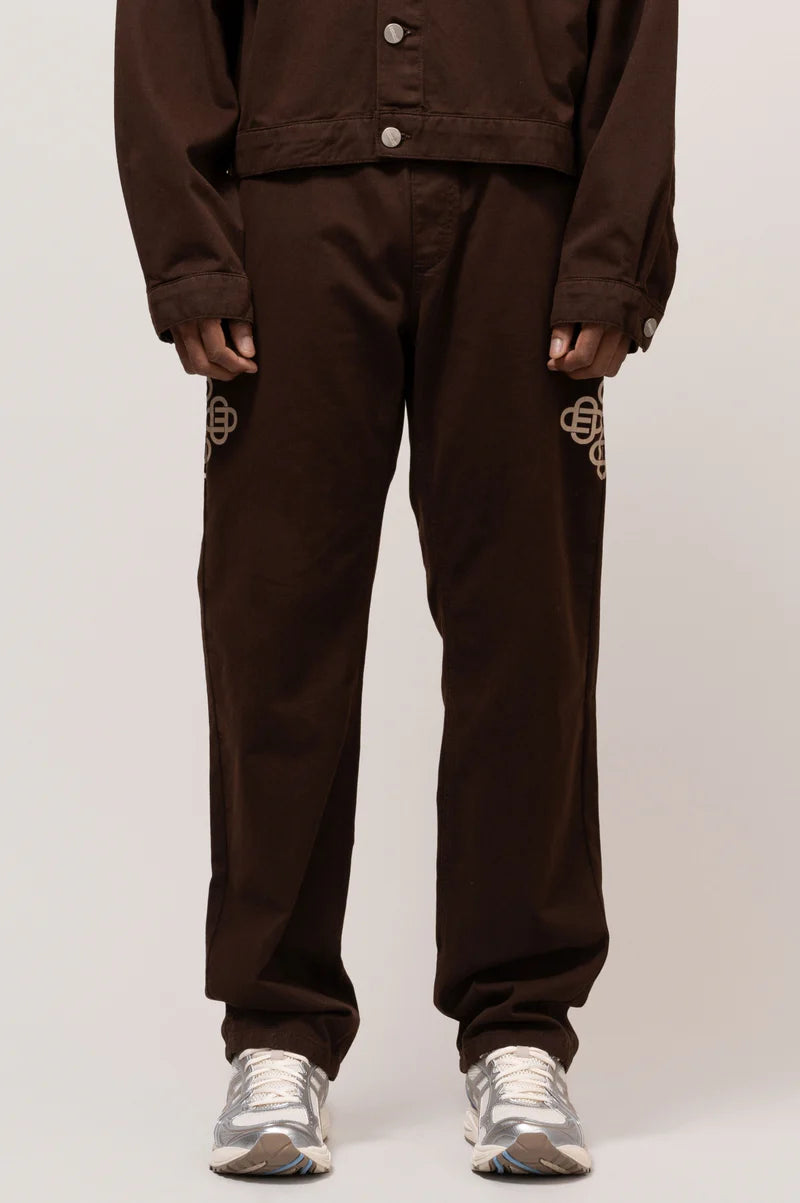 SYMBOL CARGO PANTS BROWN