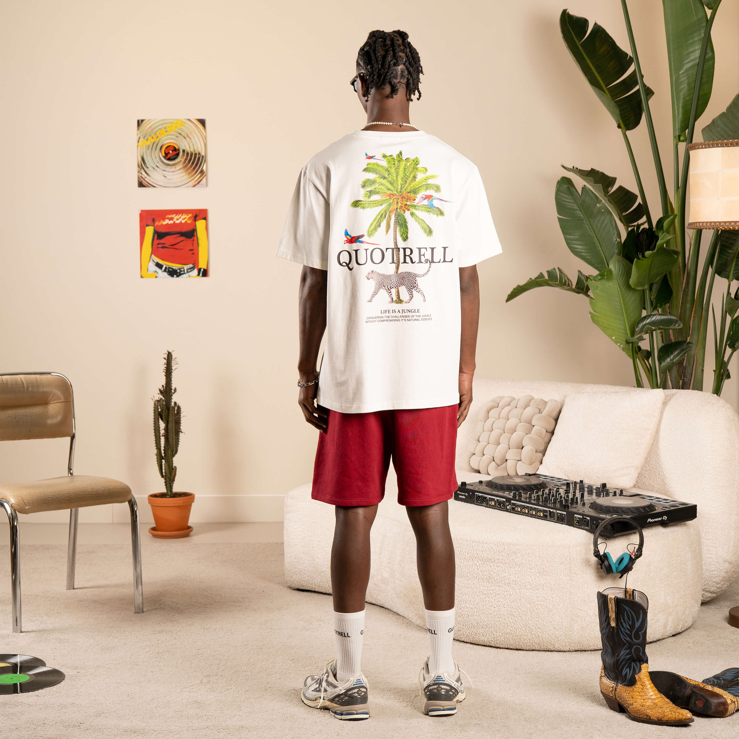 JUNGLE TEE | OFF WHITE/BLACK