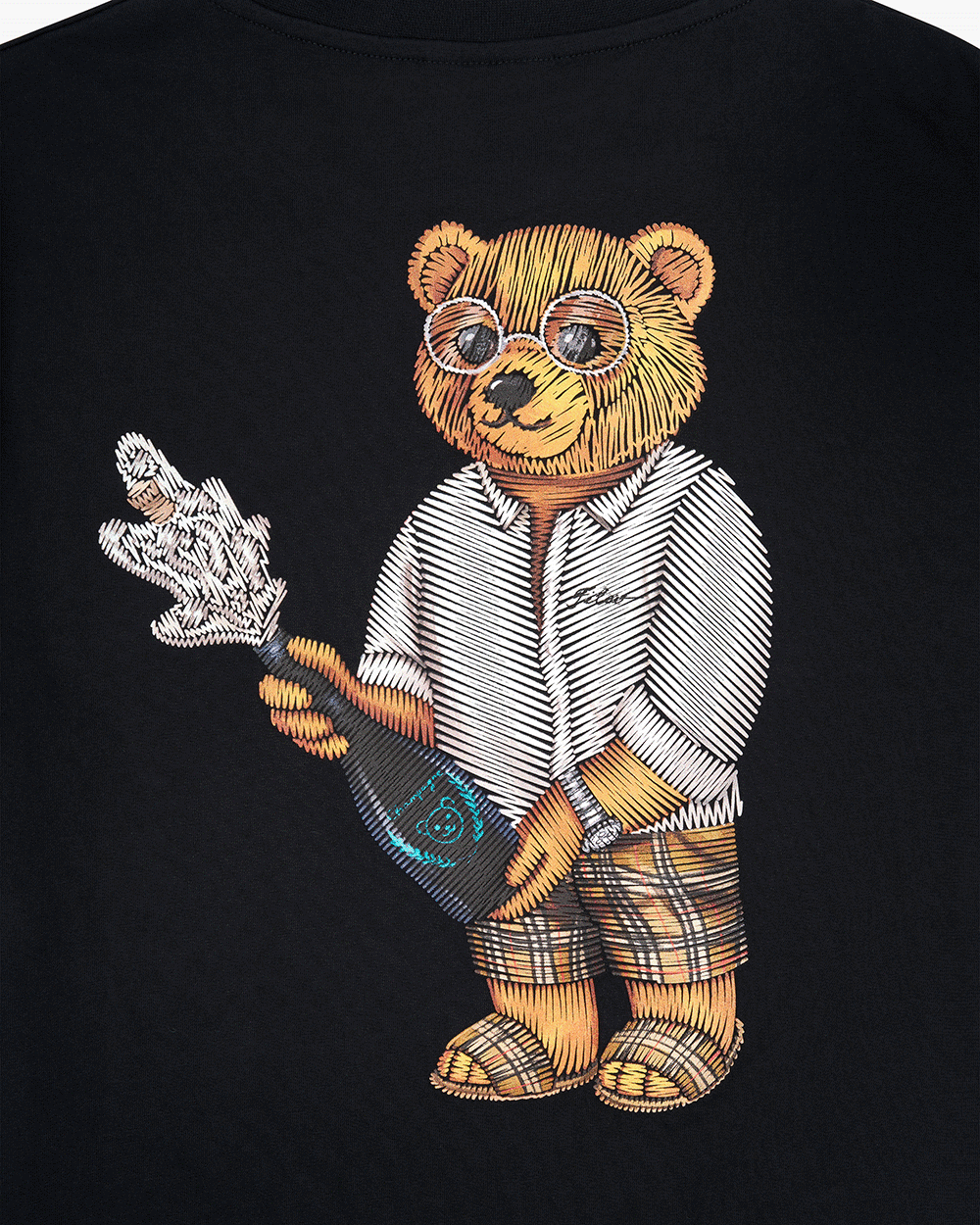 BACKPRINT T-SHIRT WITH BOX DESIGN, FILOU CXIV.