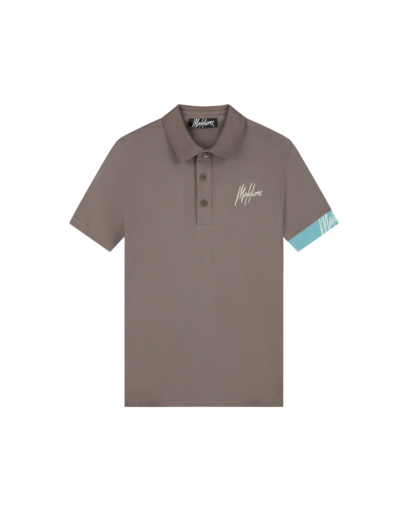 Malelions Men Captain Polo | Stone Brown/Beige