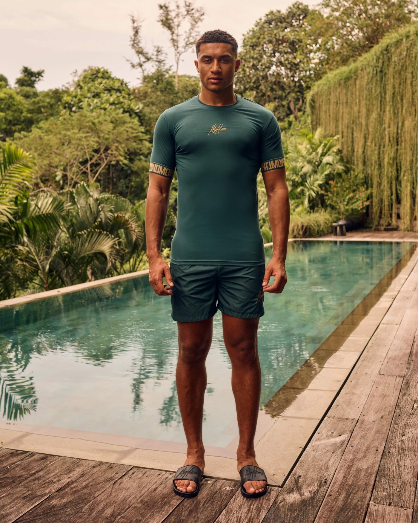 Malelions Men Venetian T-Shirt | Petrol Green