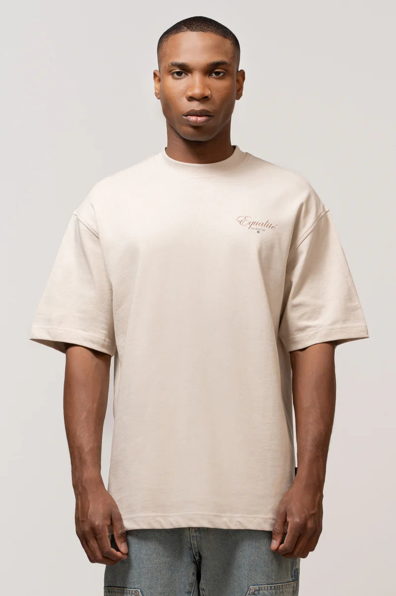 DAS FRÜHSTÜCK-OVERSIZE-T-Shirt OFF-WHITE