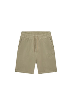 MALELIONS MEN SIGNATURE TOWELLING SHORTS - DRY SAGE