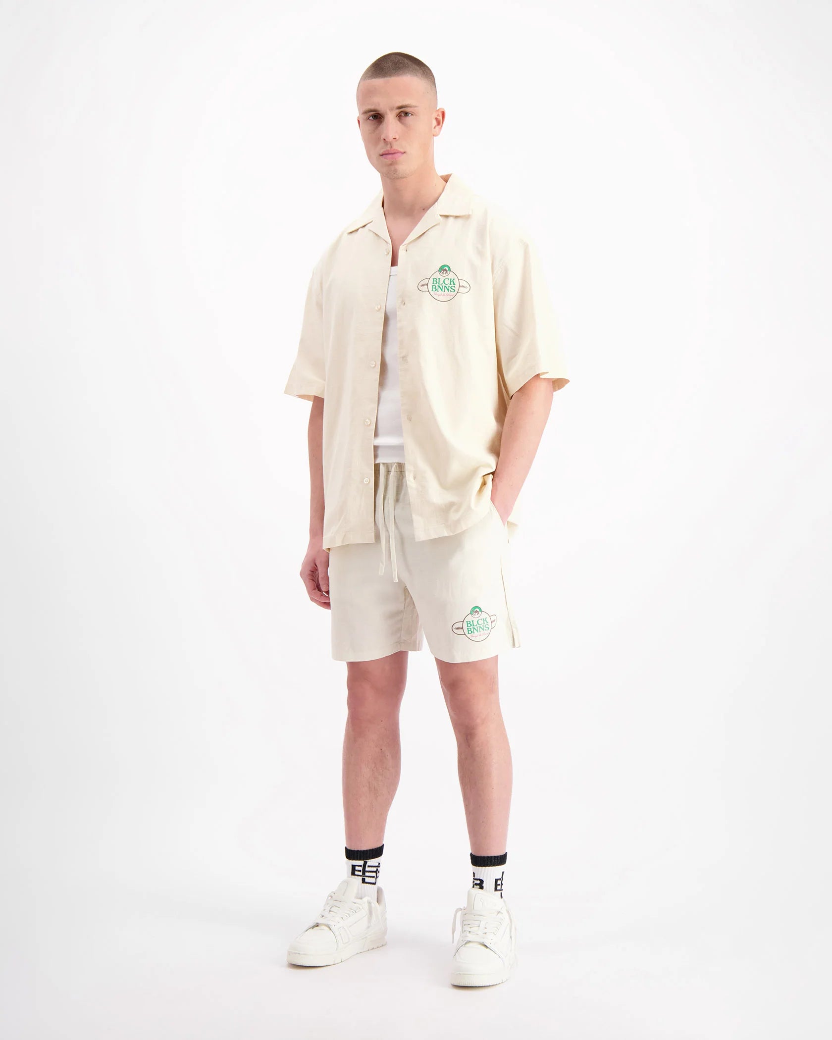 NOMAD LINEN SHORTS | SAND