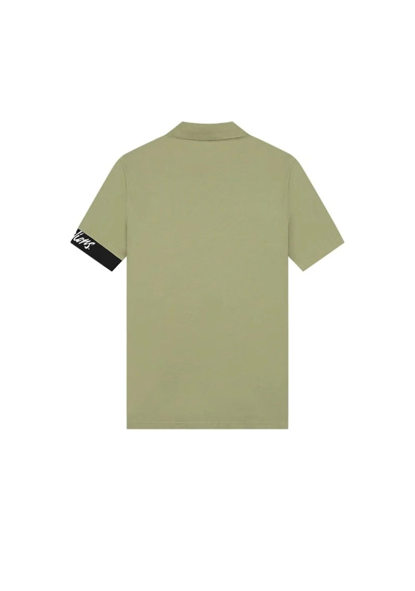 MALELIONS MEN CAPTAIN POLO - LIGHT SAGE/BLACK