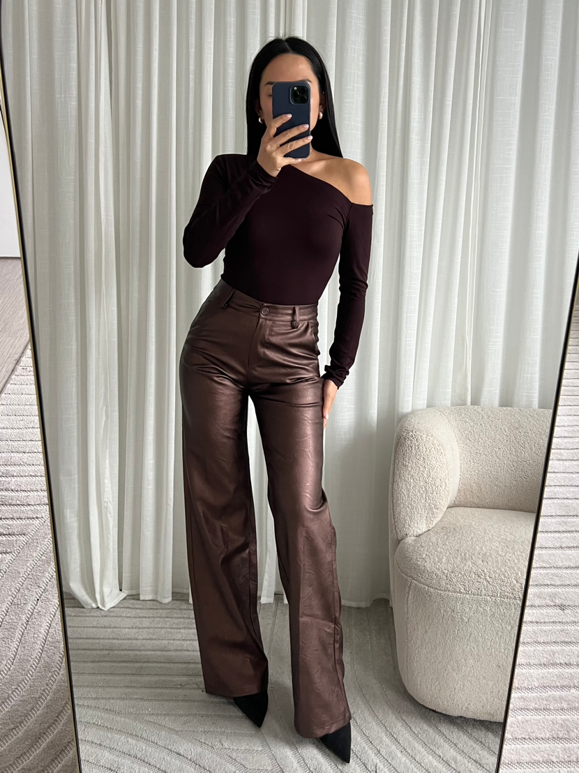 Jeans Metallic - Brown