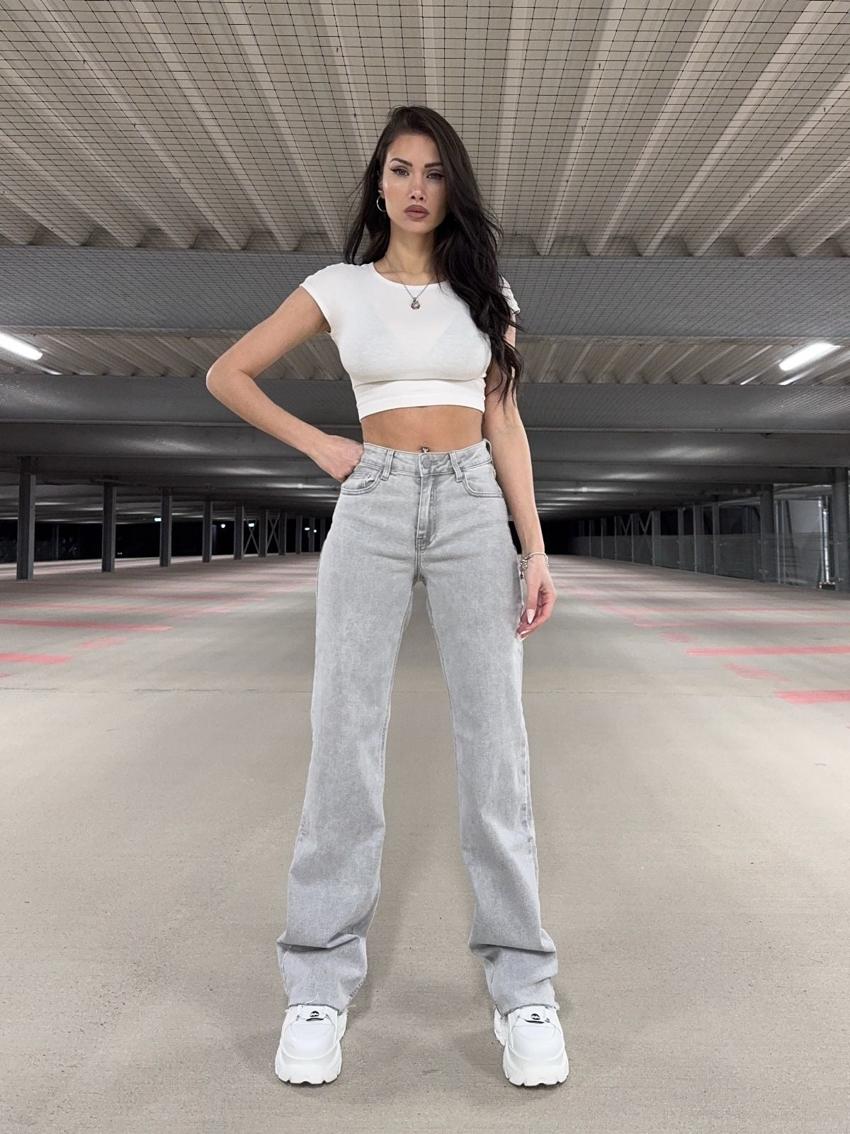 Mid waist extra long wide leg - RD3152