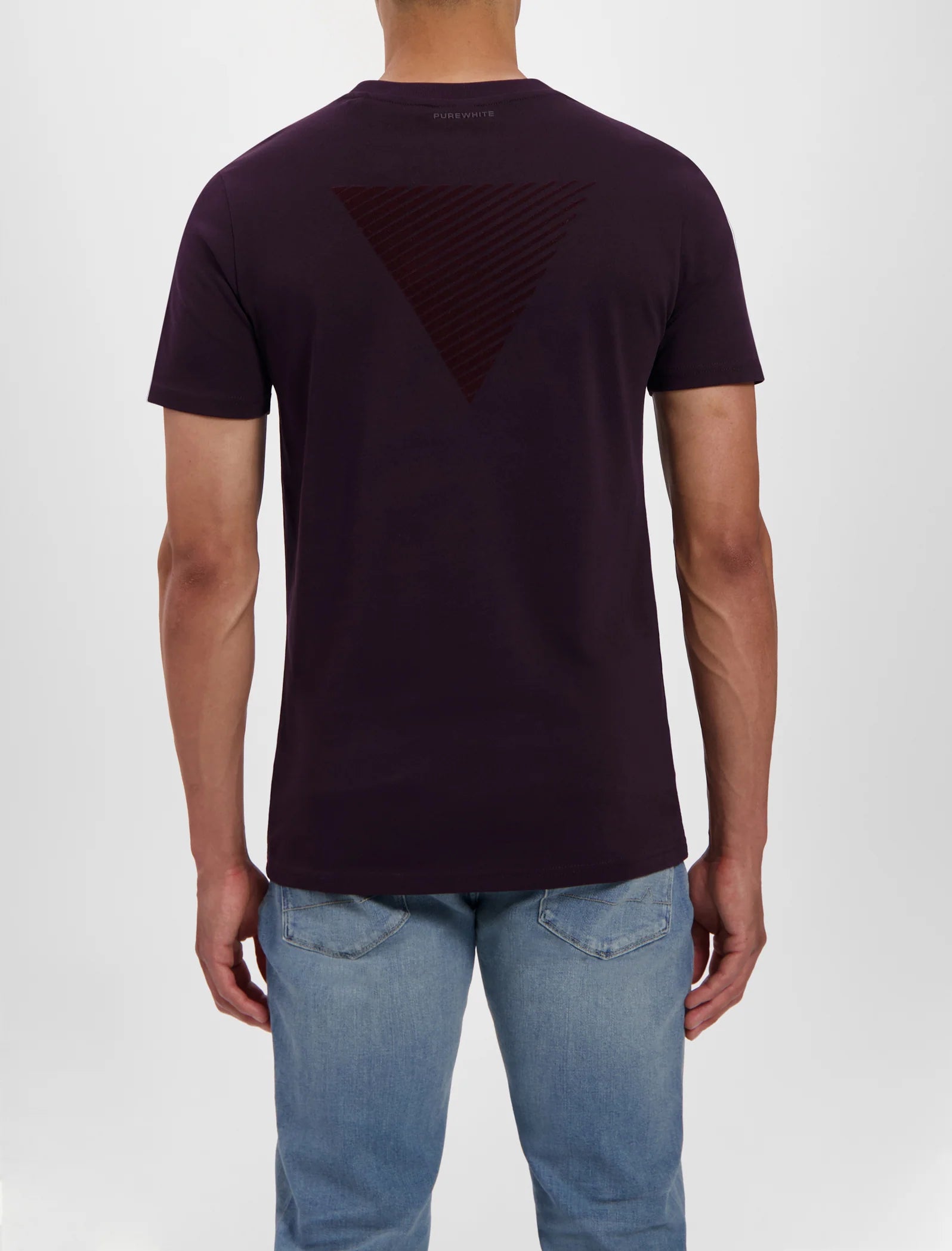 T-Shirt mit Flockdruck und Logo