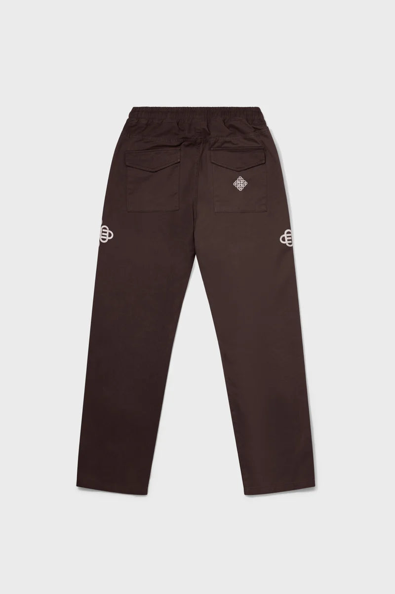 SYMBOL CARGO PANTS BROWN