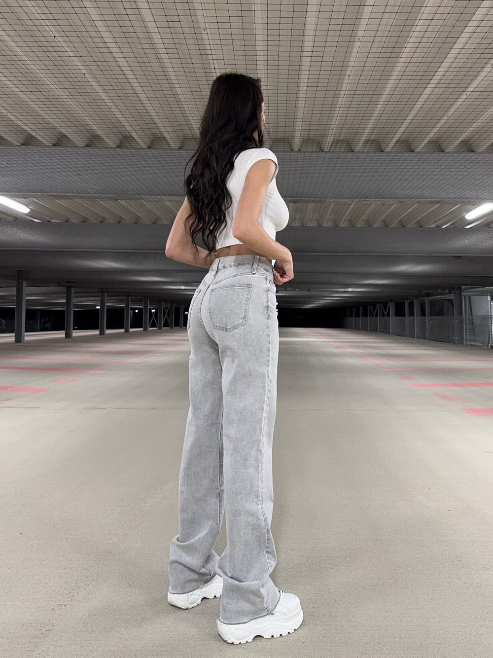 Mid waist extra long wide leg - RD3152