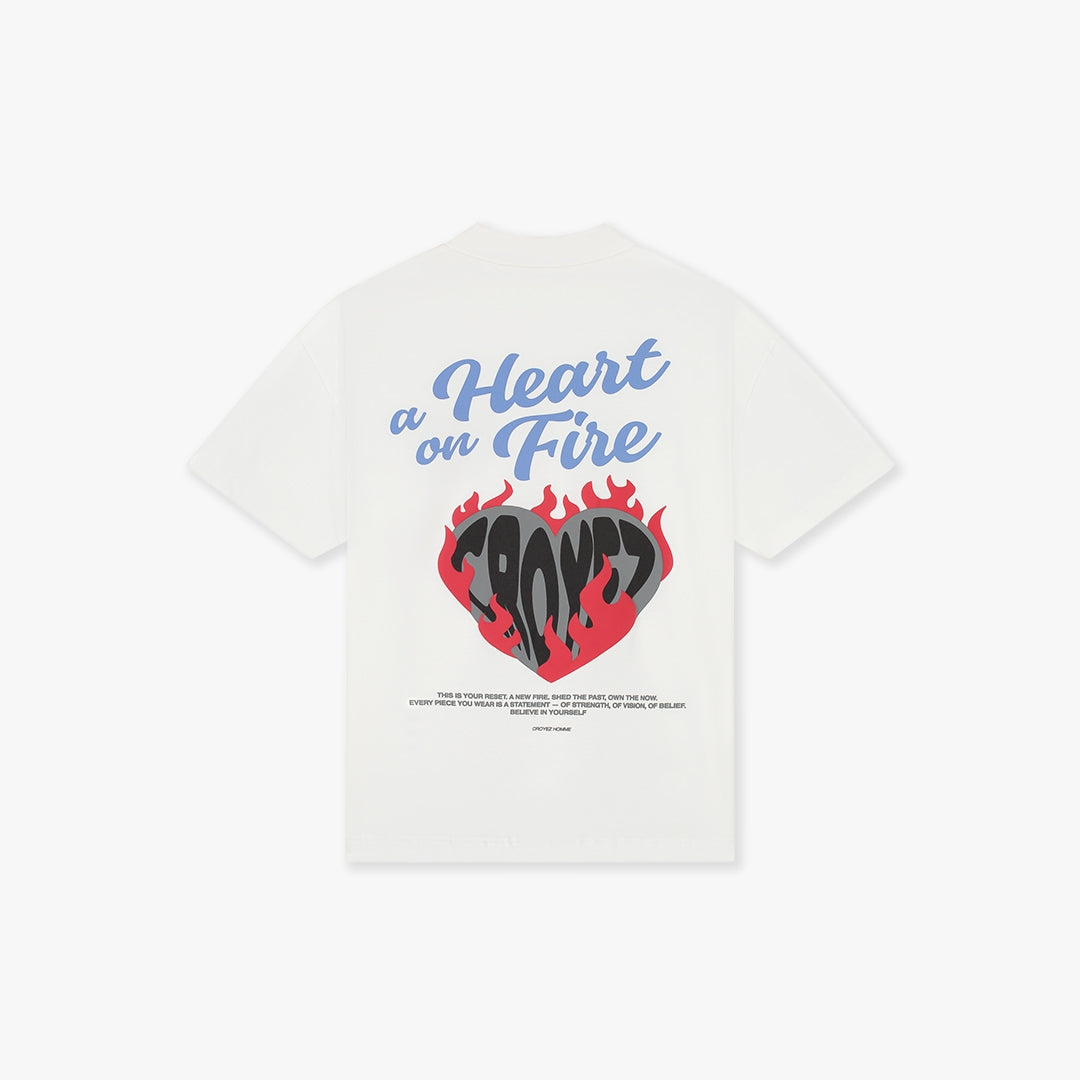 Croyez Heart On Fire T-Shirt | Off-White