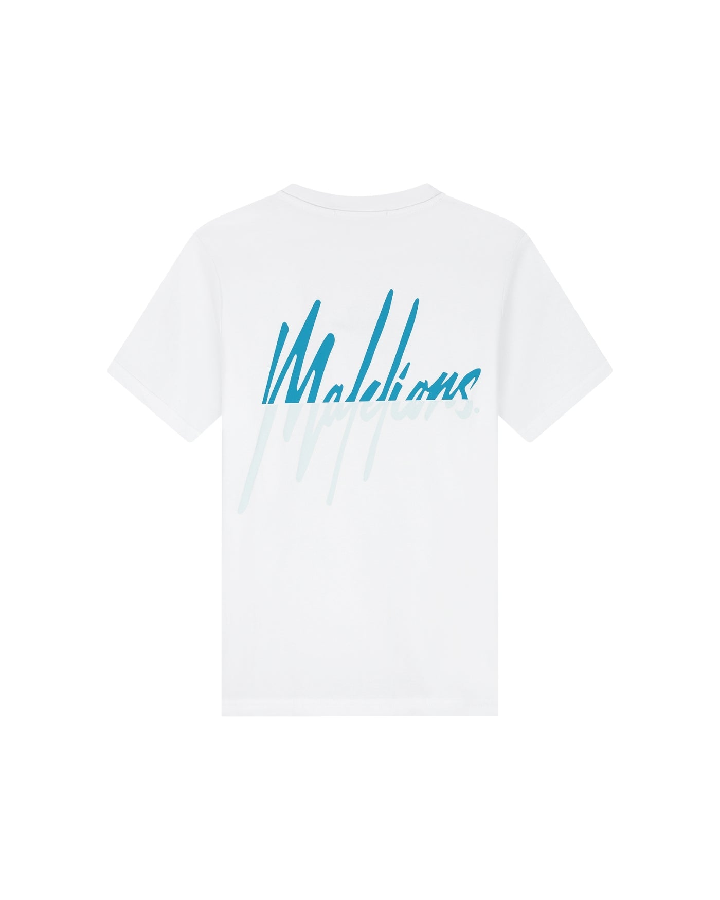 Malelions Women Kiki T-Shirt | White/Azzurro