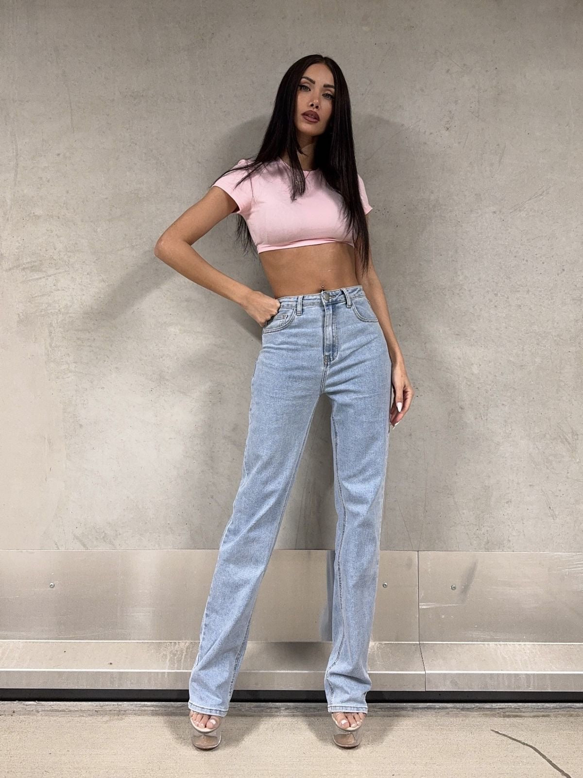 Extra long straight jeans - RD2921