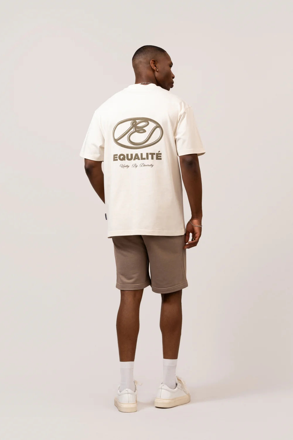 ARID OVERSIZED TEE OFF-WHITE & TAUPE
