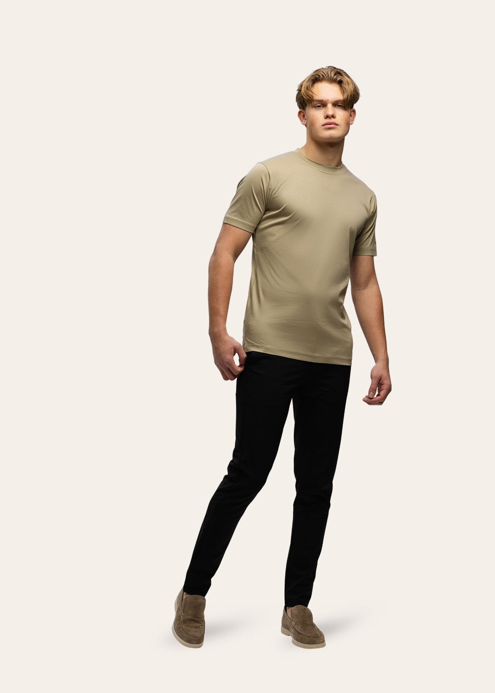 Slim Fit T-Shirt Taupe