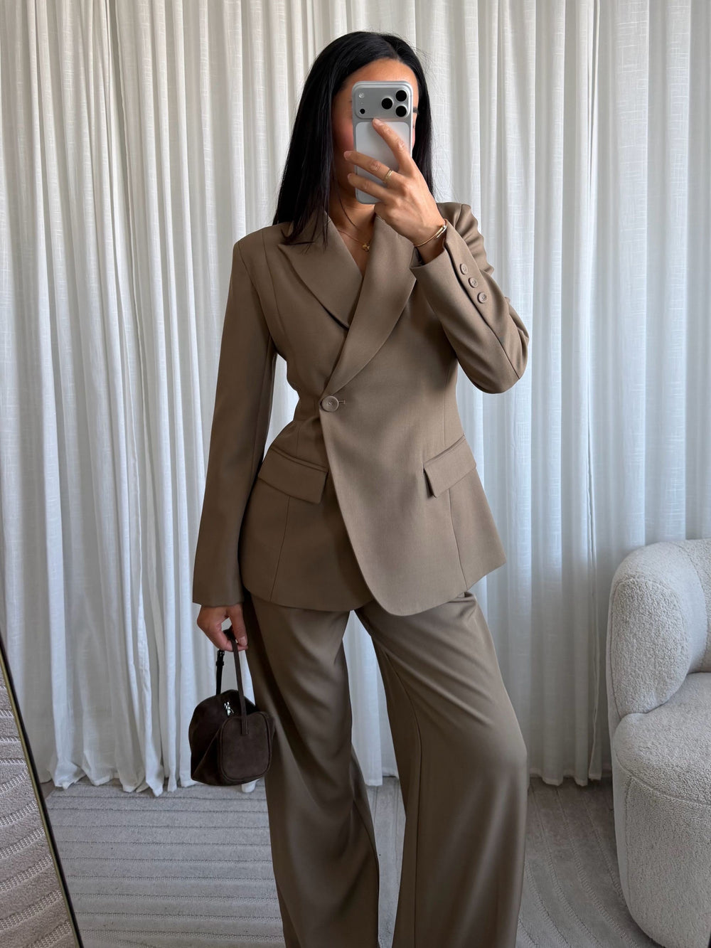 Eight paris - Blazer - Taupe - 19529 - Gekleed jasje