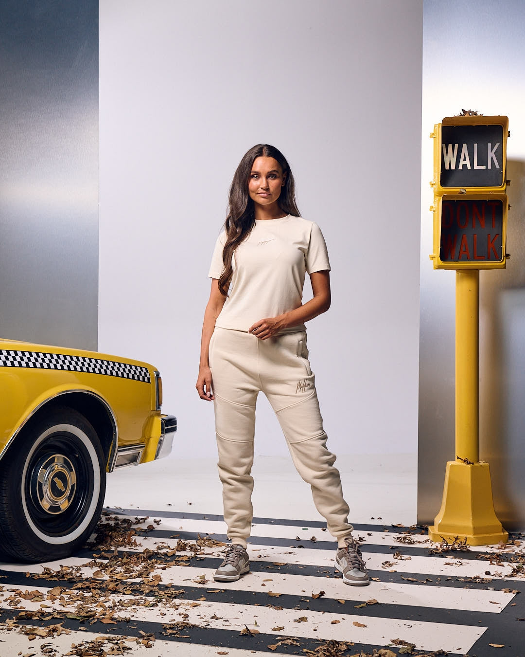 Malelions Women Kiki T-Shirt | Beige/Taupe