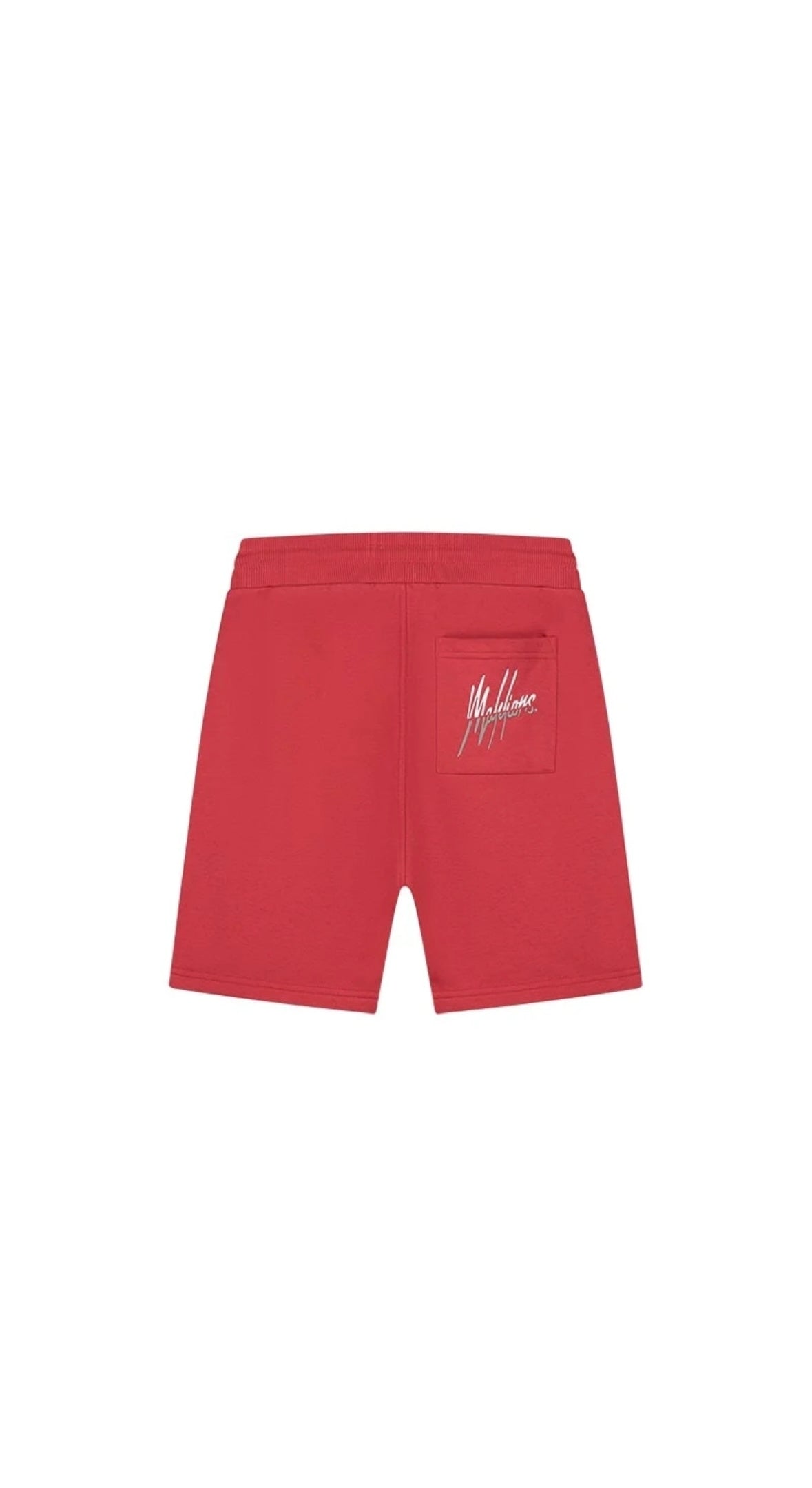 MALELIONS MEN SPLIT SHORTS - RED/GREY