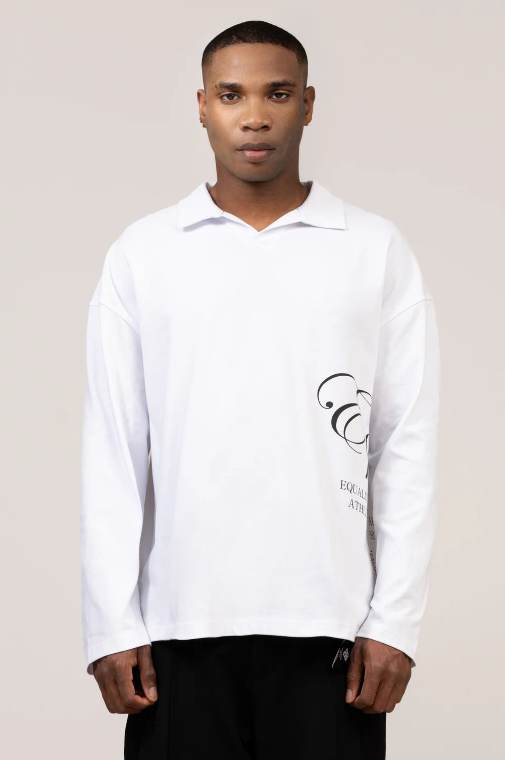TEUN LONGSLEEVE POLO • WHITE