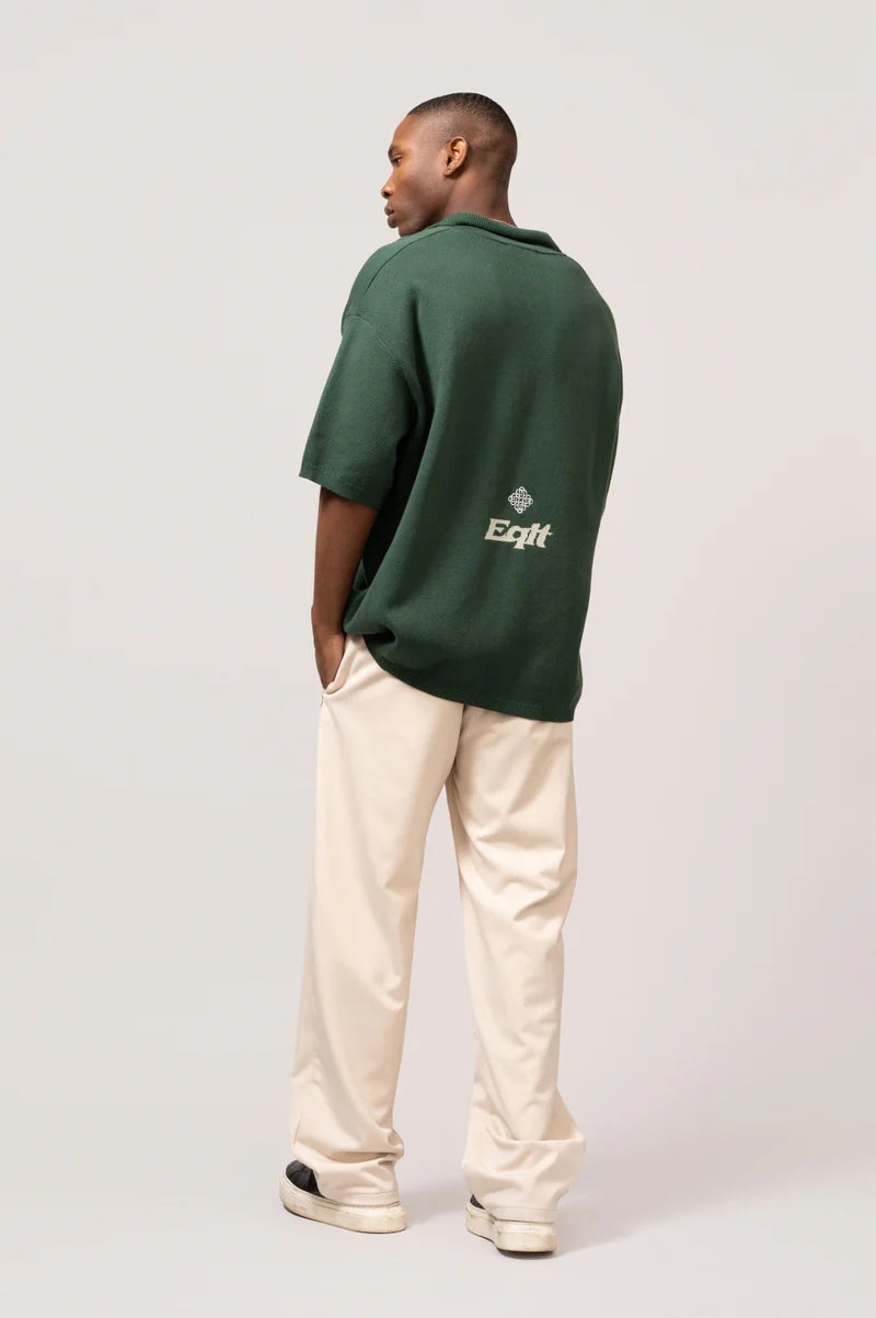 KNIT POLO GREEN