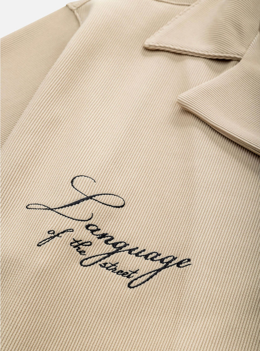 DOUBLE SCRIPT SHIRT - BEIGE