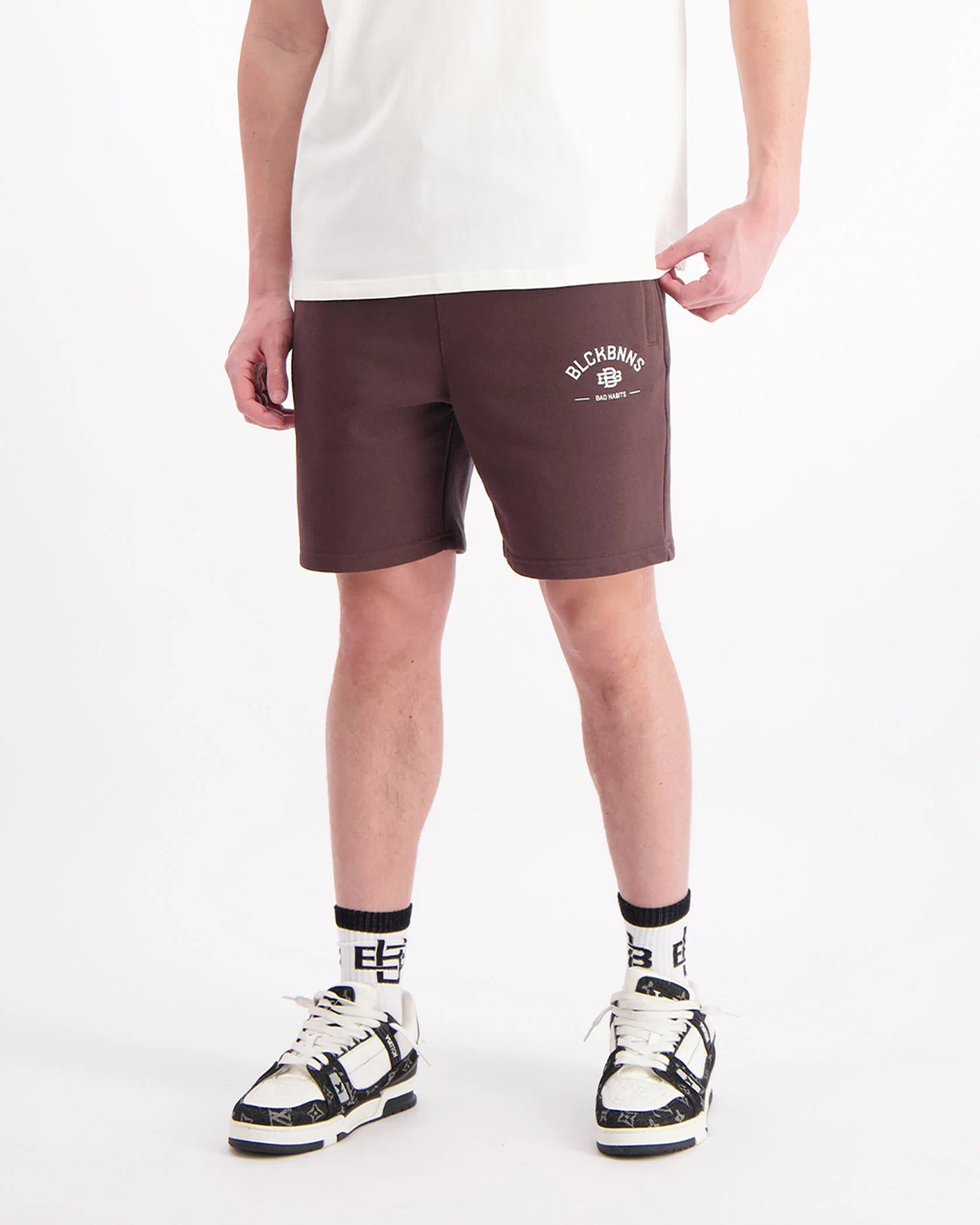 BAD HABITS SWEATSHORTS | BROWN