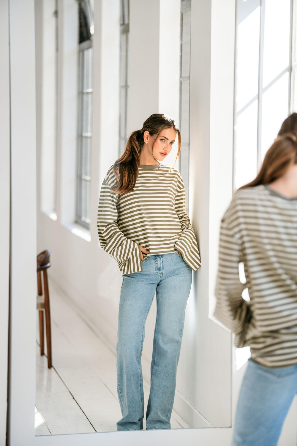 Million - Redial - mid waist extra tall flare jeans - RD3060