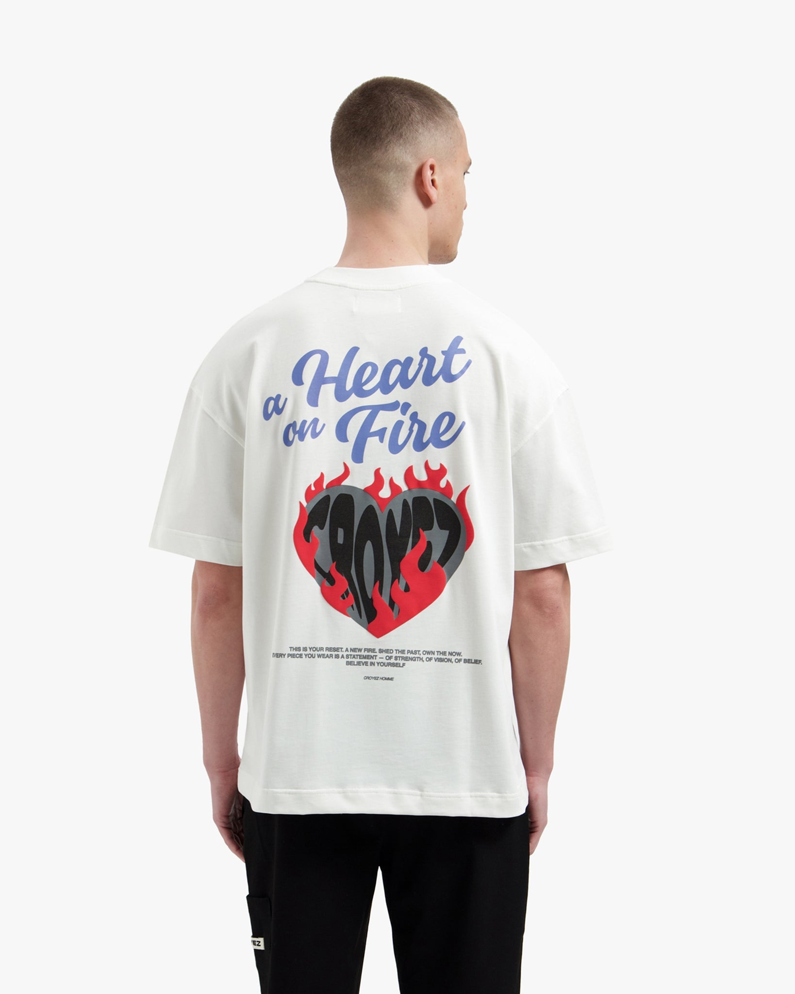 Croyez Heart On Fire T-Shirt | Off-White