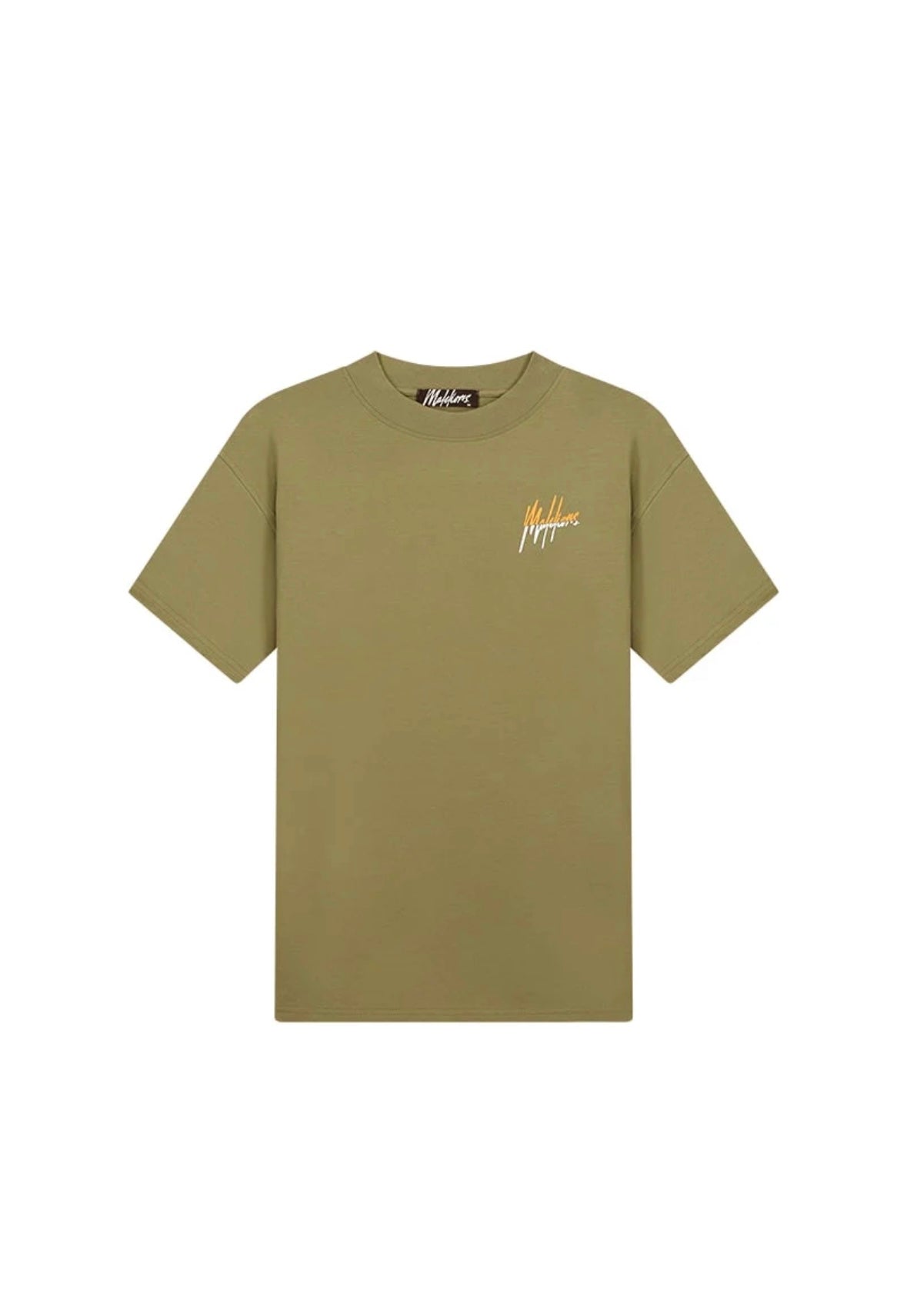 MALELIONS HERREN-SPLIT-T-SHIRT – ARMEE/ORANGE