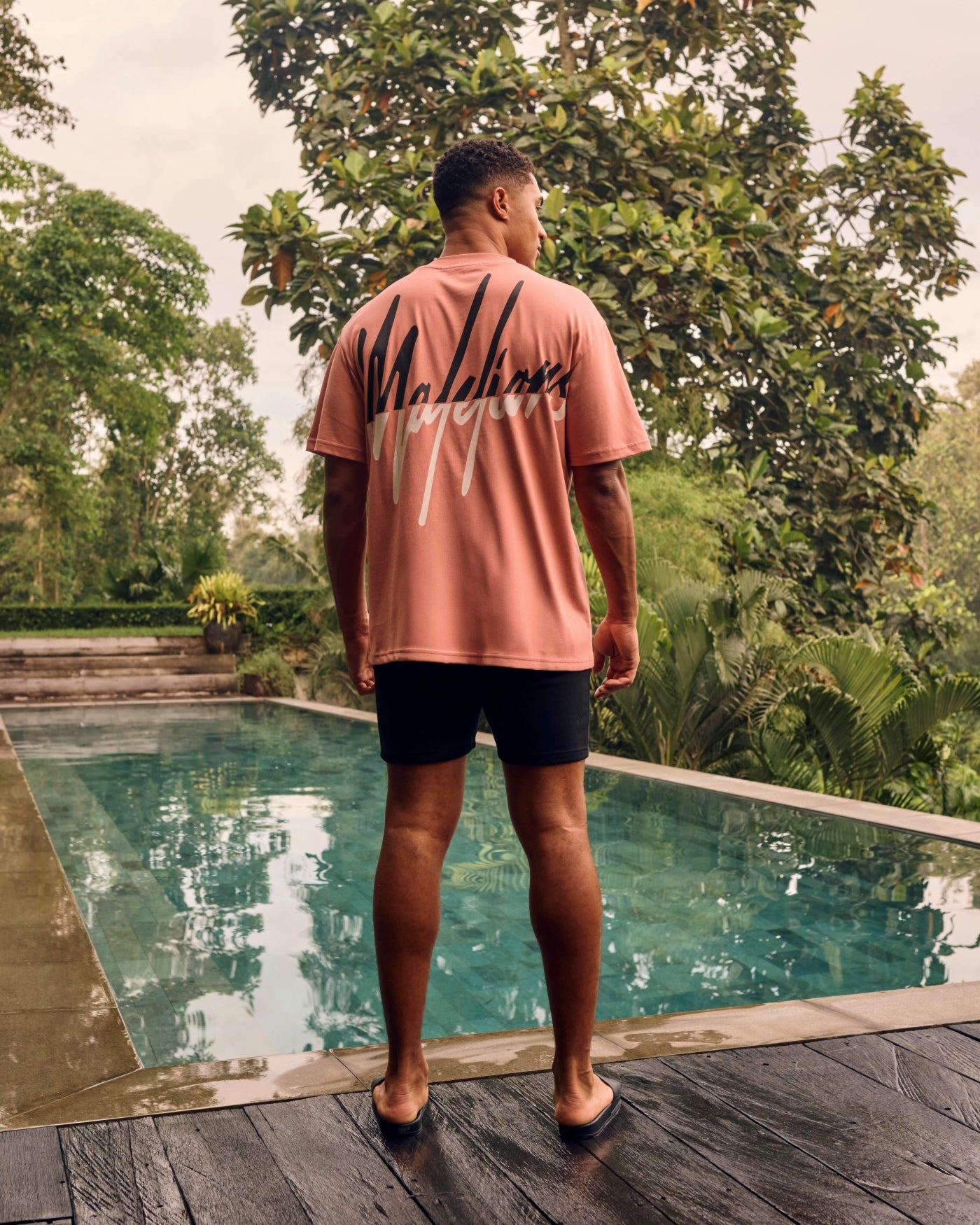 Malelions Men Split T-Shirt | Coral