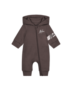 Malelions - Baby Captain Tracksuit - Brown - Baby trainingspak