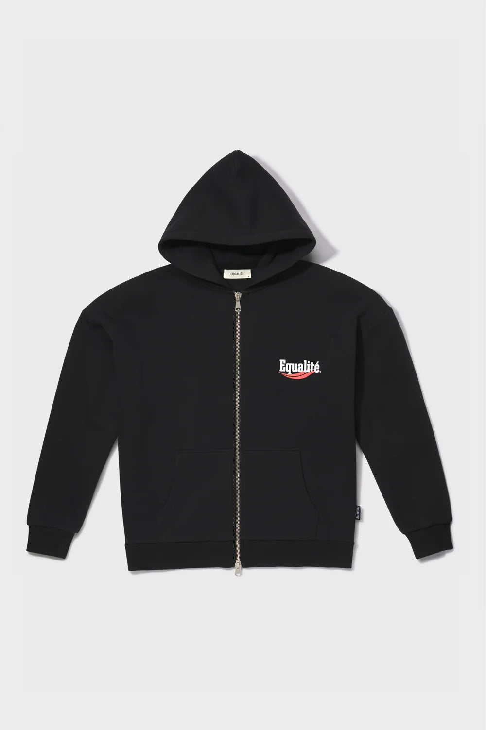 TYRZA OVERSIZED FULL ZIP HOODIE • BLACK