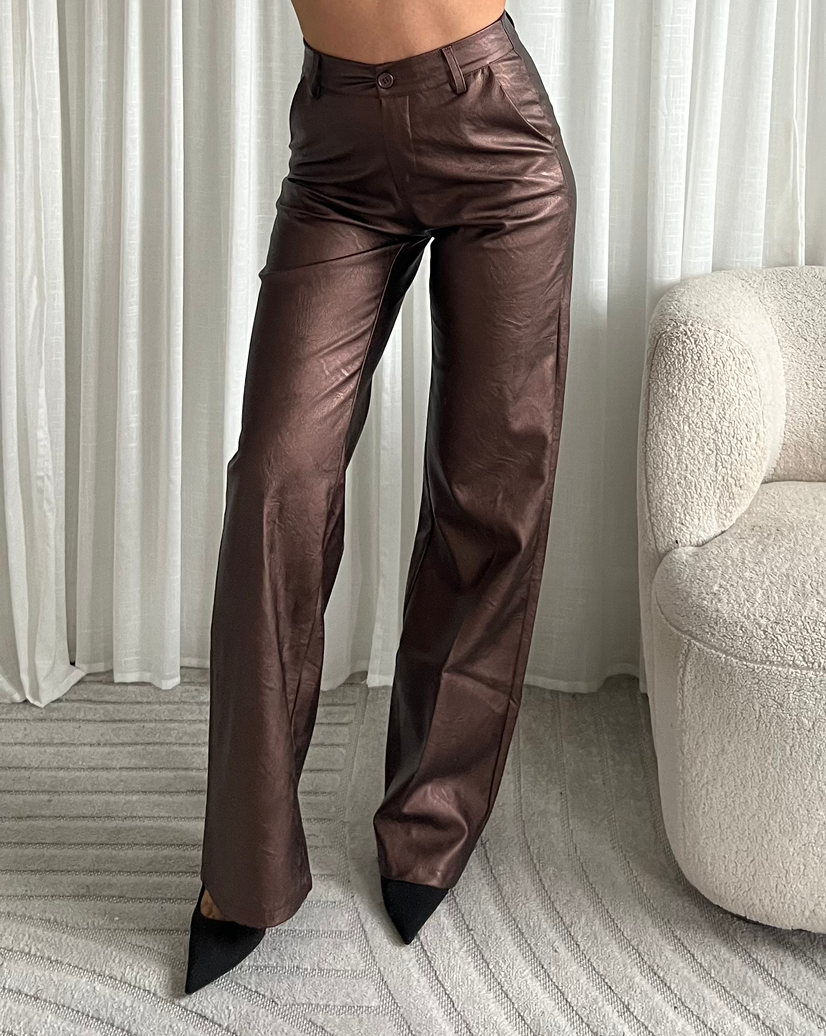 Jeans Metallic - Brown