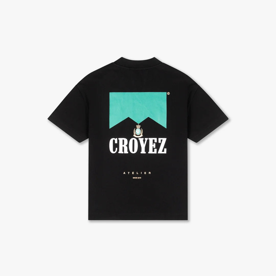 CROYEZ FUMES AMALFI T-SHIRT - BLACK