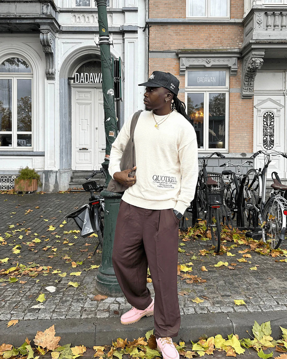 Quotrell - RICO KNITTED CREWNECK - ECRU