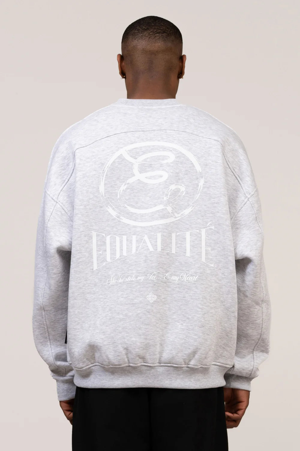 CHLOÉ OVERSIZED SWEATER MELANGE GREY