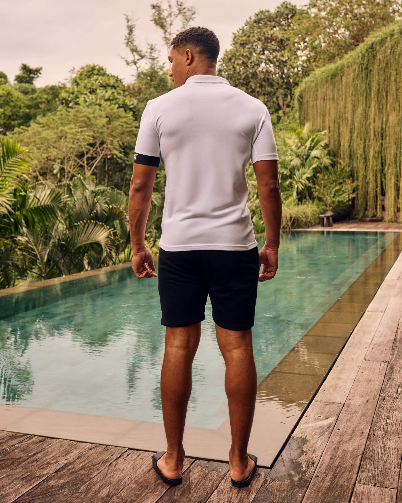 Malelions Men Captain Polo | White/Black