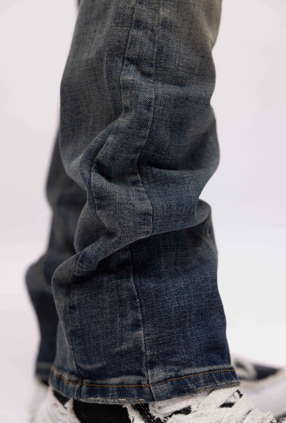 Richesse - SNIT FLARED JEANS - Heren spijkerbroek met uitlopende pijpen