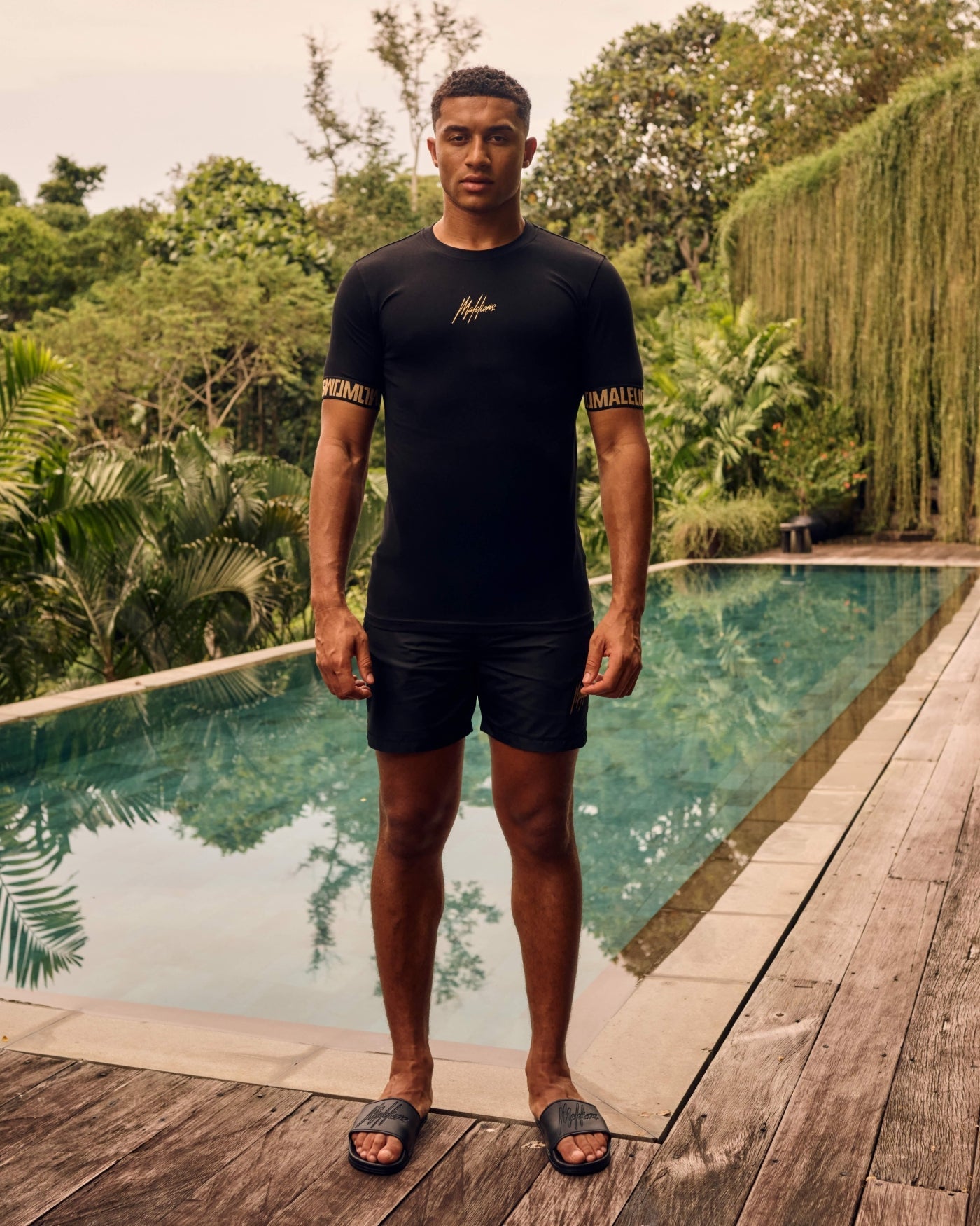 Malelions Men Venetian T-Shirt | Black