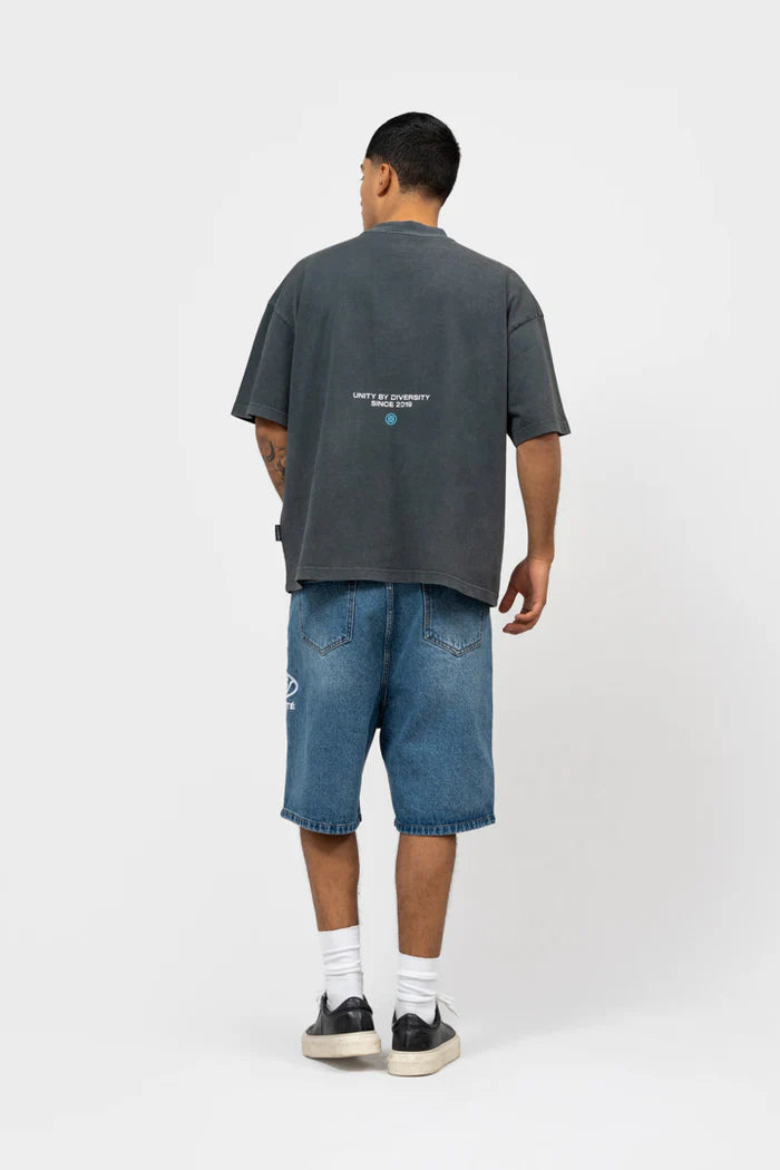 ELAN BOXY FIT TEE WASHED GREY