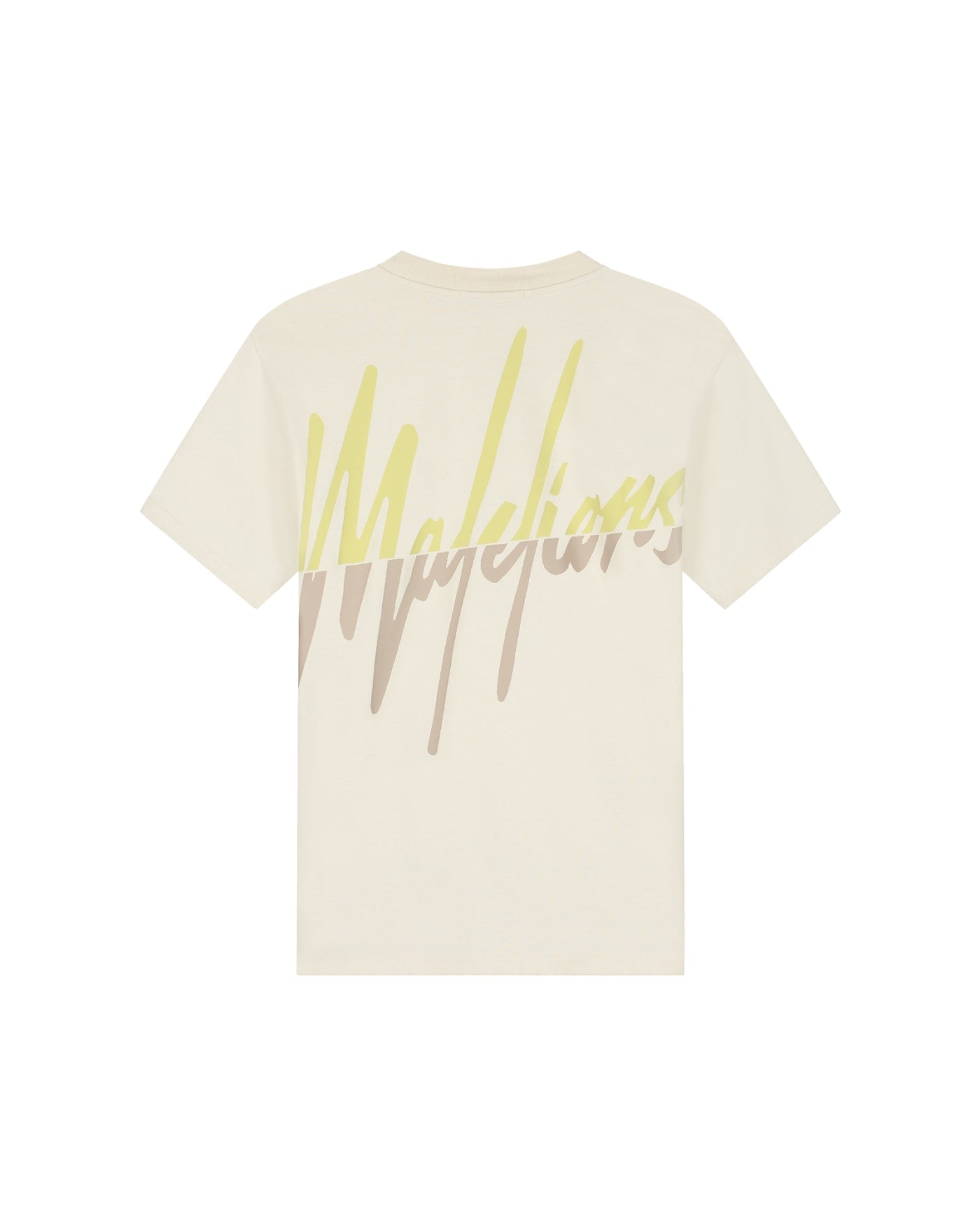 Malelions Men Split T-Shirt | Beige