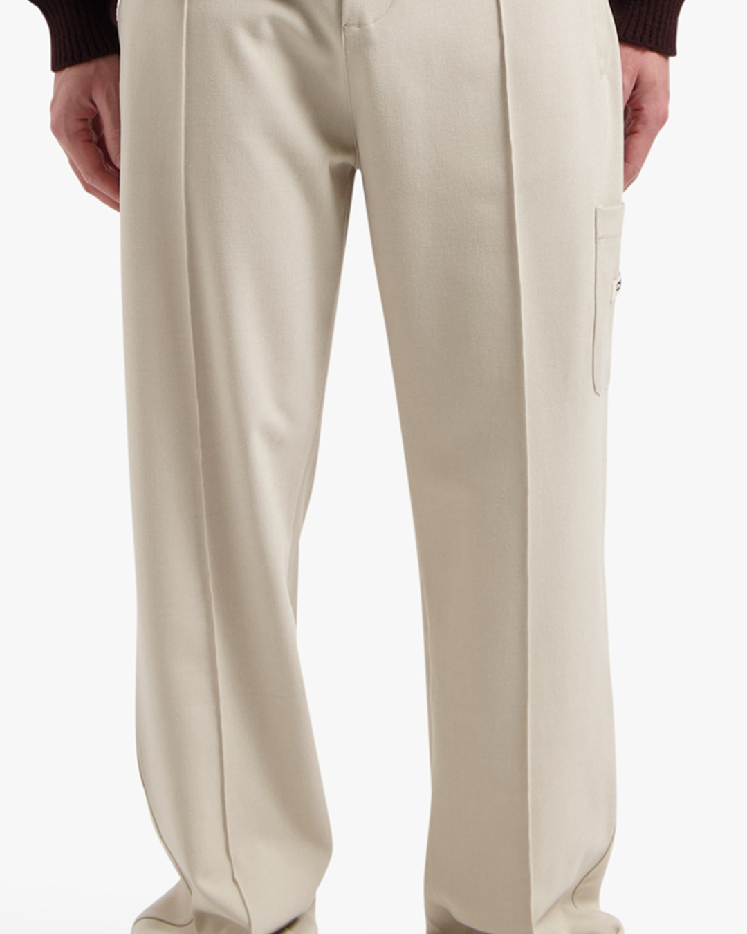 CROYEZ ETIQUETTE STRAIGHT CHINO PANTS | OFF-WHITE