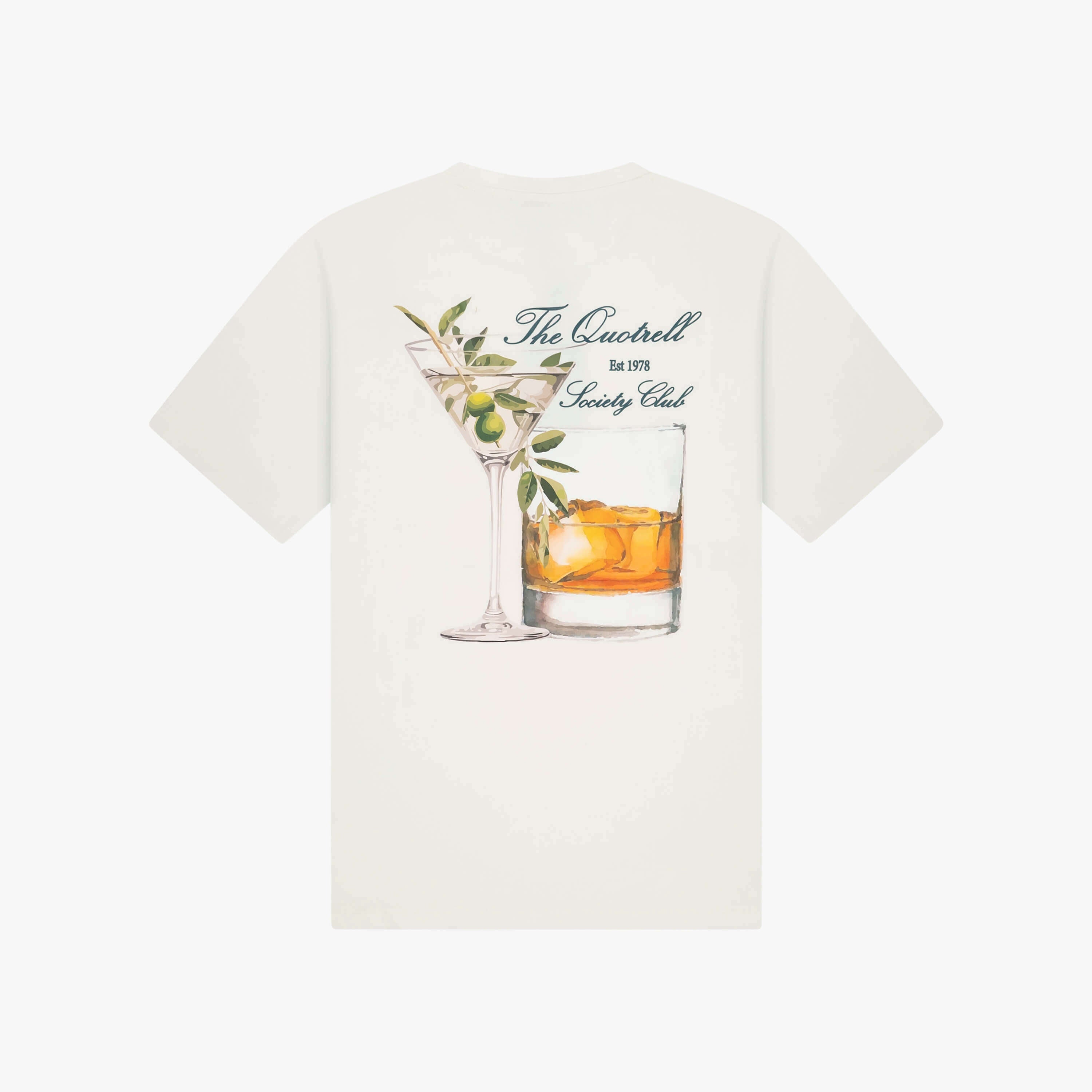 SALUD TEE | OFF WHITE/GREEN