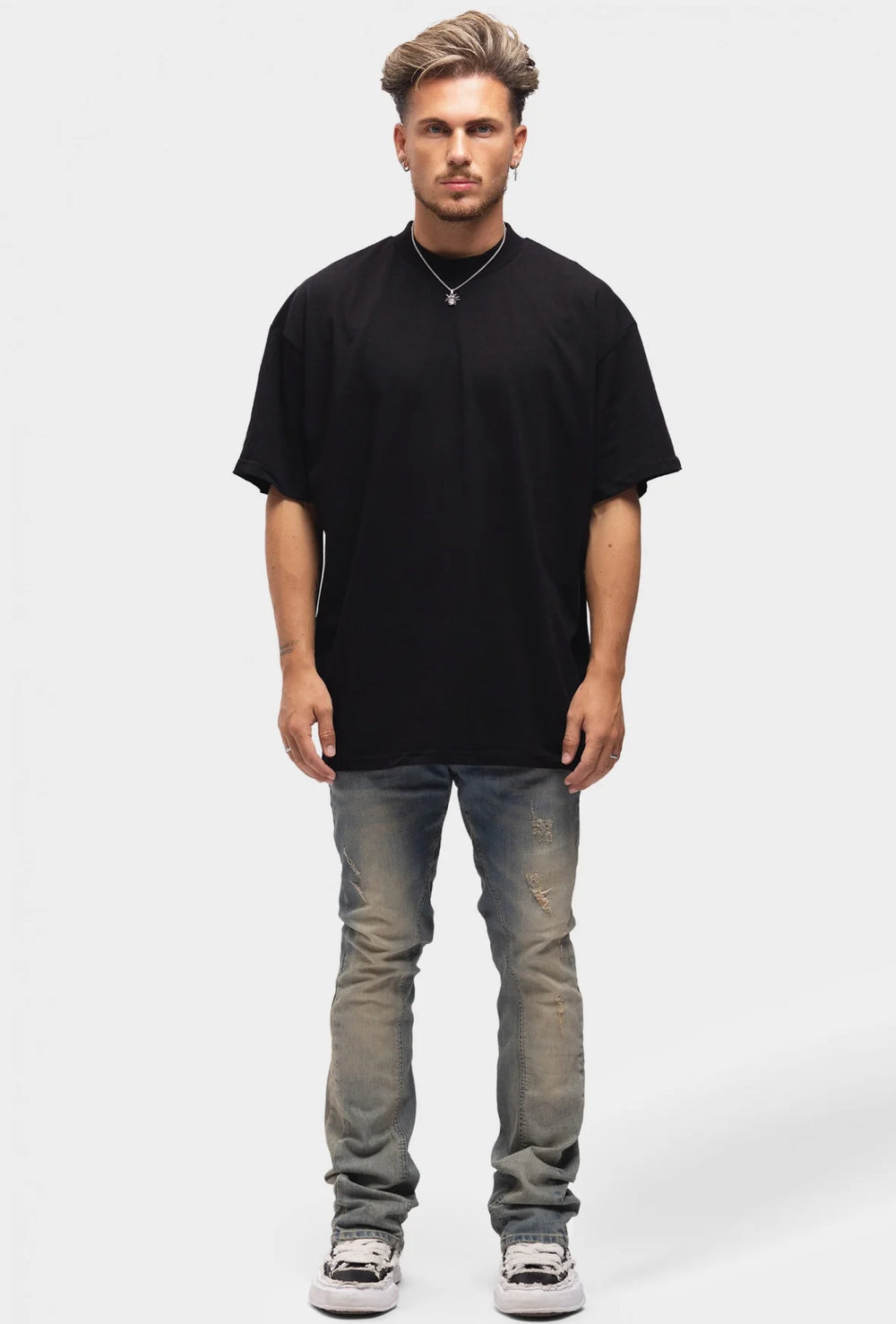 Richesse - FLASH FLARED JEANS - Heren spijkerbroek met uitlopende pijpen