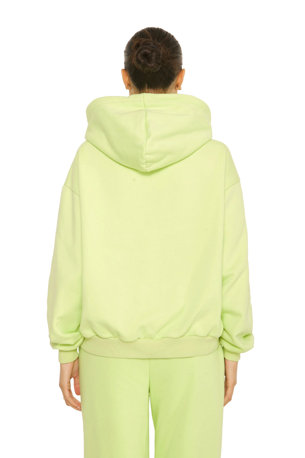LA Sisters - ESSENTIAL - DOUBLE ZIPPER HOODIE - PISTACHE - Ruimvallend capuchonvest dames