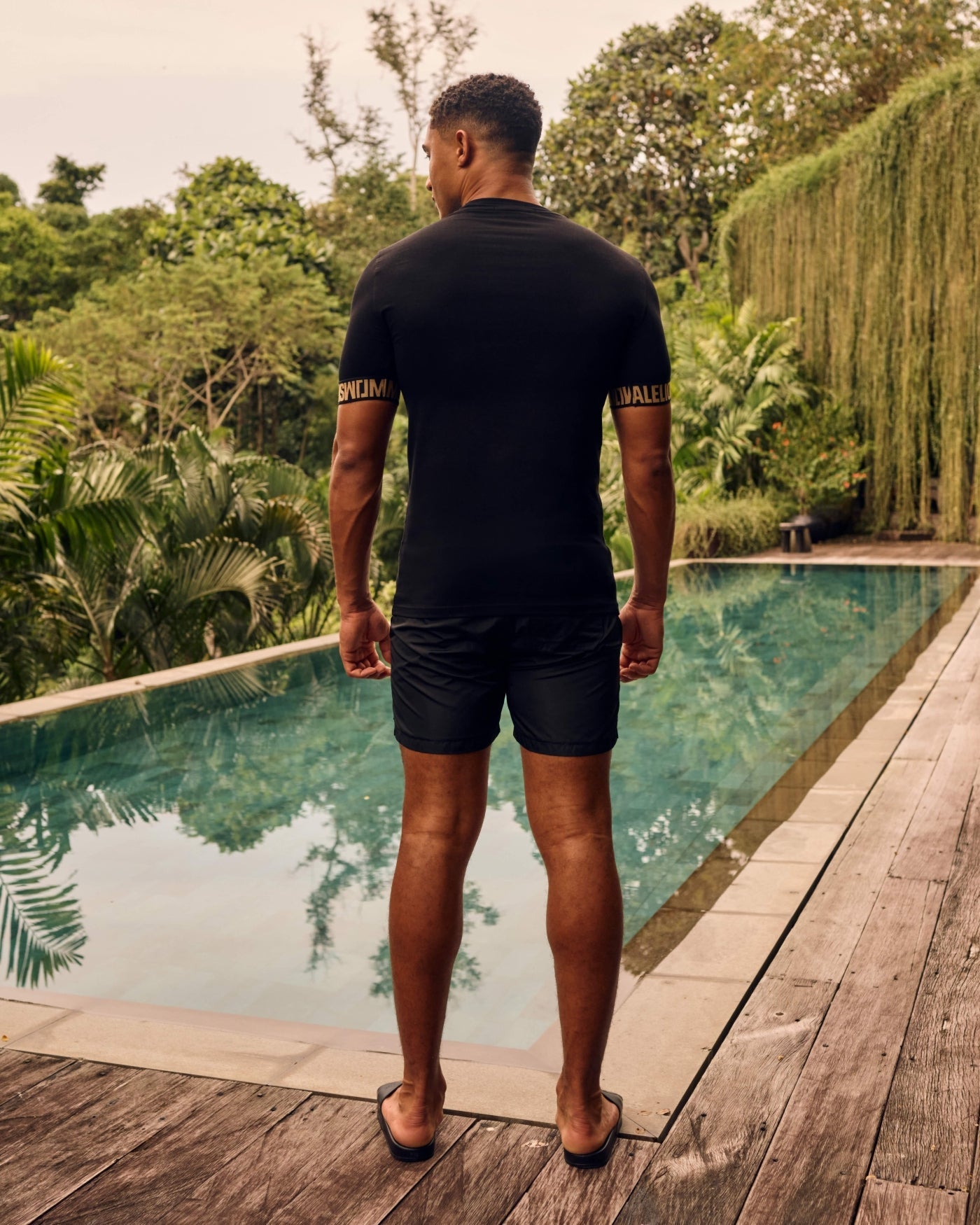 Malelions Men Venetian Swim Shorts | Black