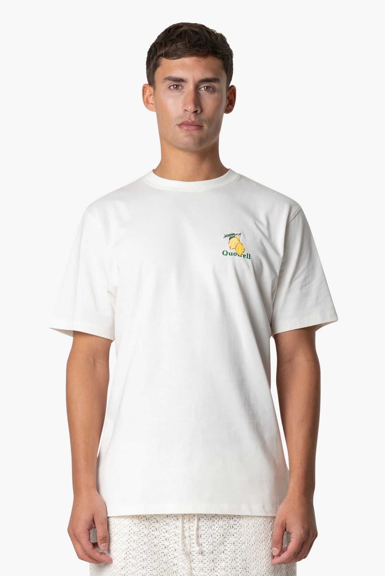 LIMONE T-SHIRT | OFF WHITE/GRÜN