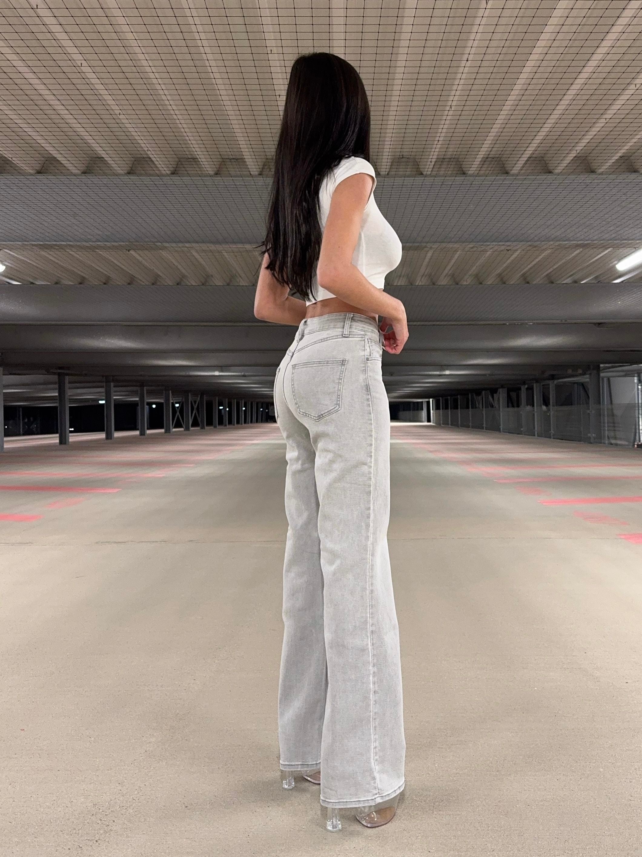 Mid waist extra long flare jeans - RD3138