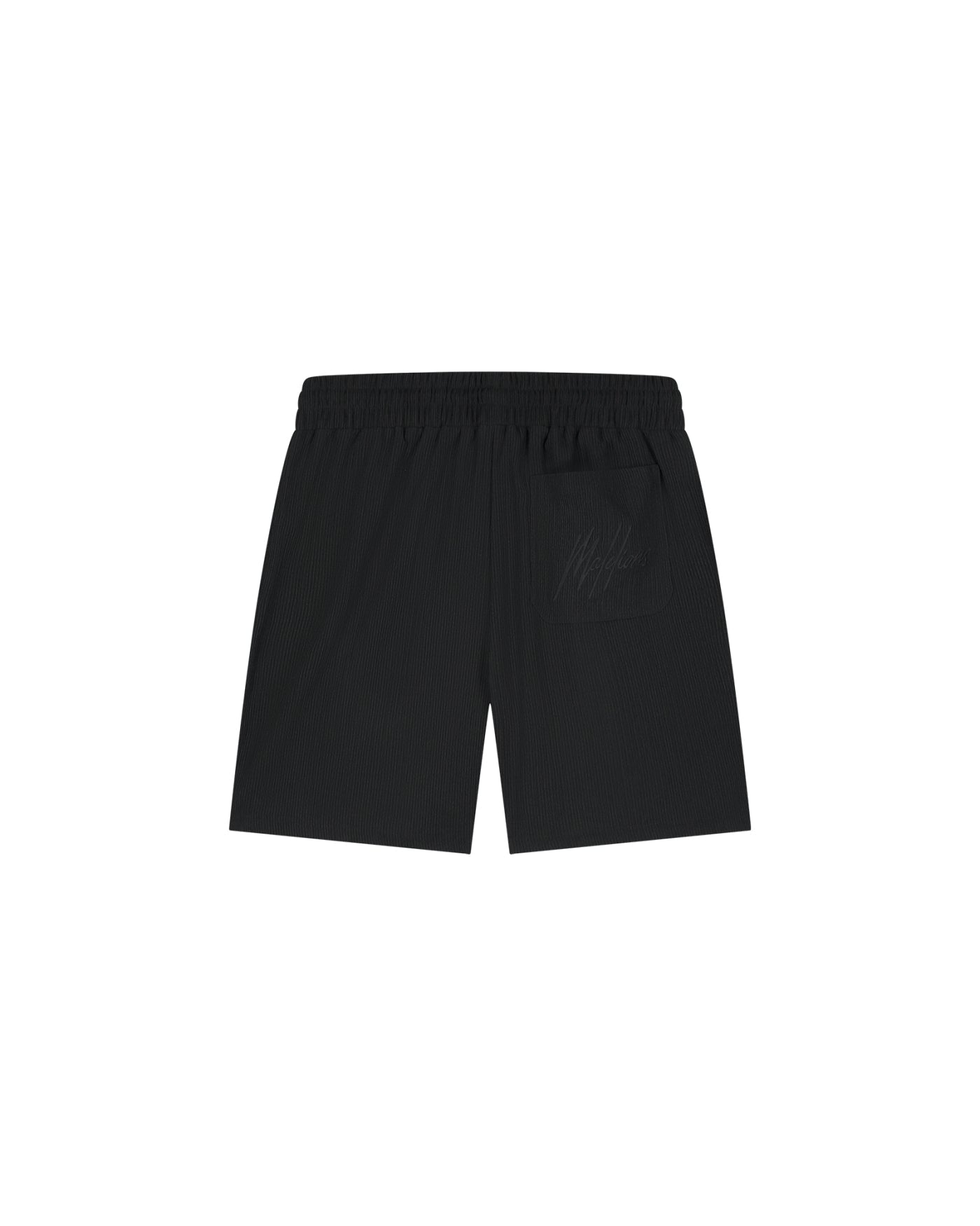 Malelions Men Seersucker Shorts | Black